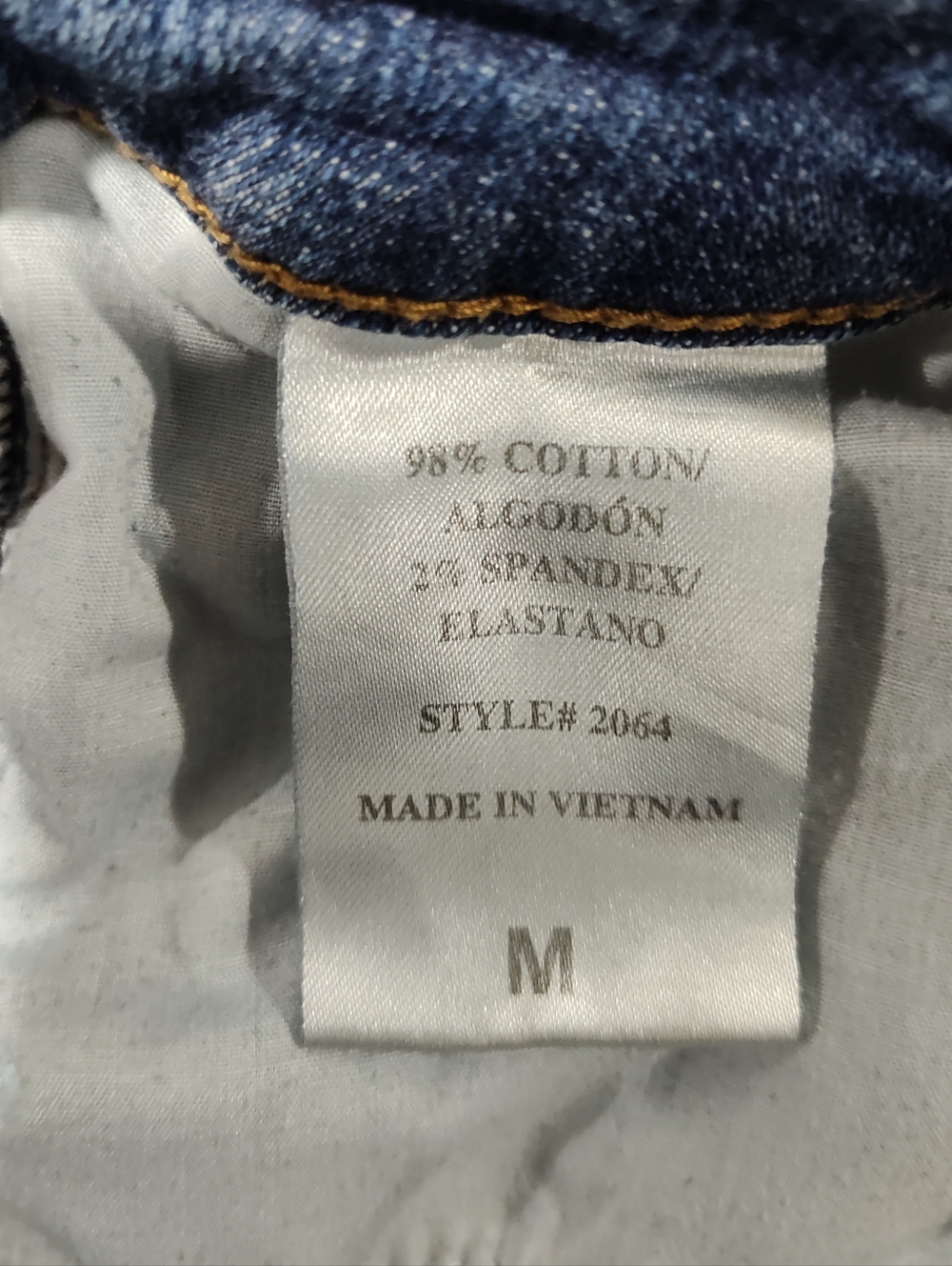 Eunina Lulu High Rise Cut Off Shortie Blue Jean Shorts, Distressed, Size M, Fun - Picture 5 of 11